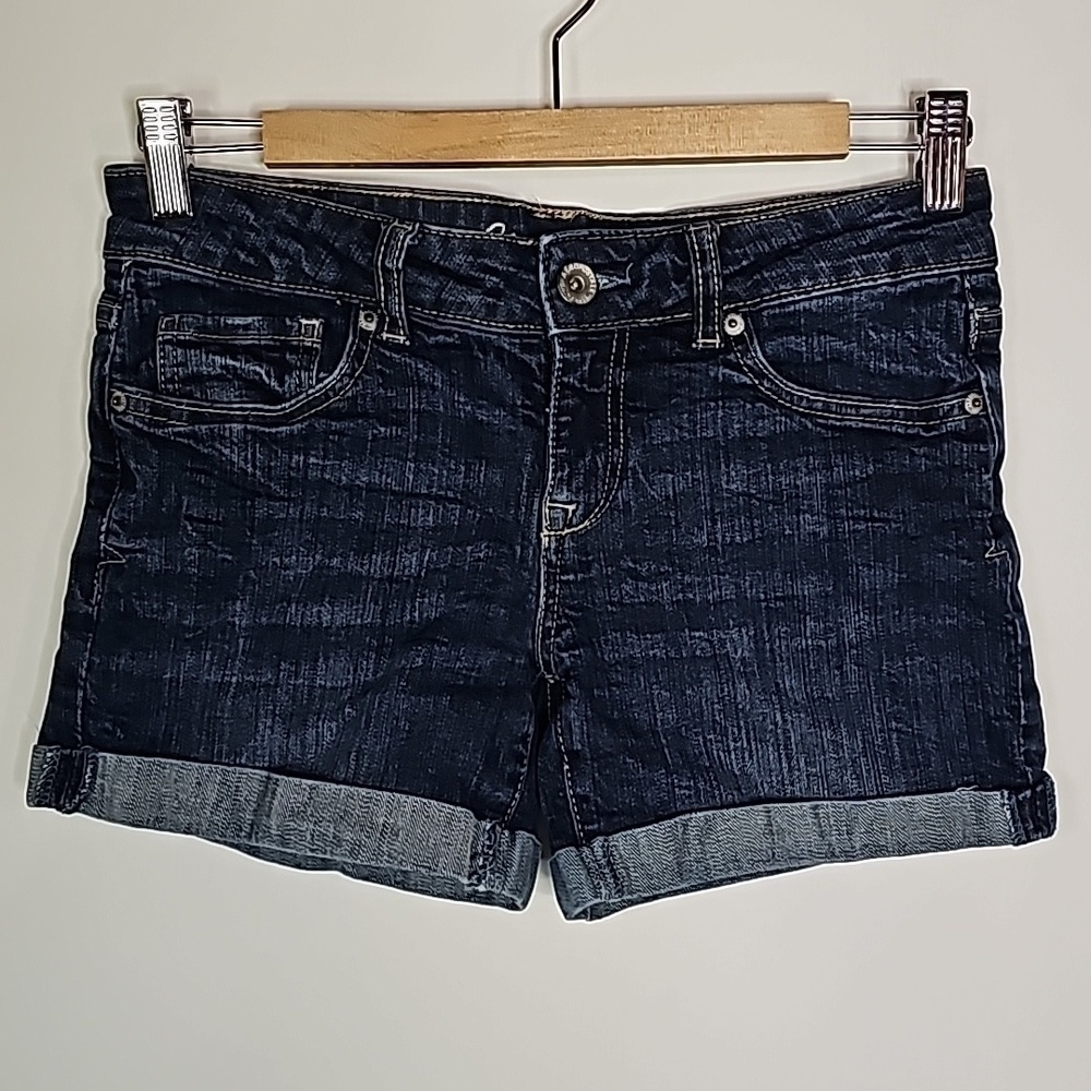 Aeropostal dark wash size 0 boyfriend jean shorts